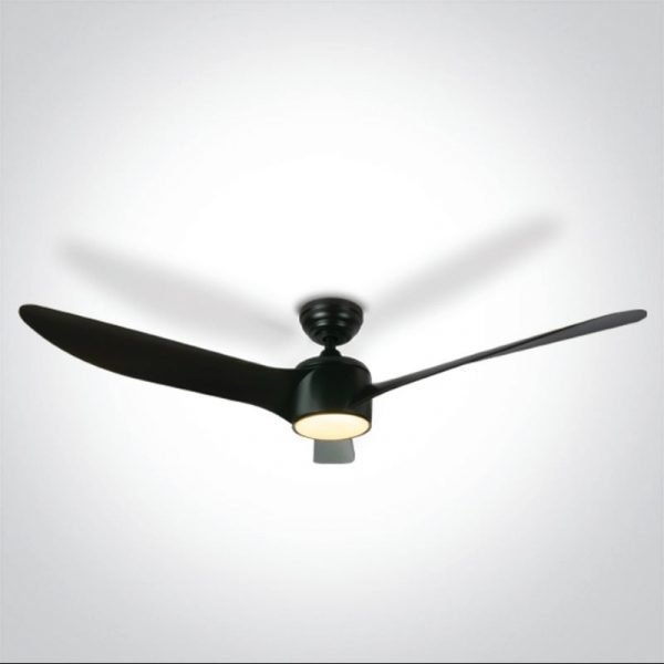 SVJ. ONE LIGHT BLACK ABS ROD FAN 40W LED 22W CCTV